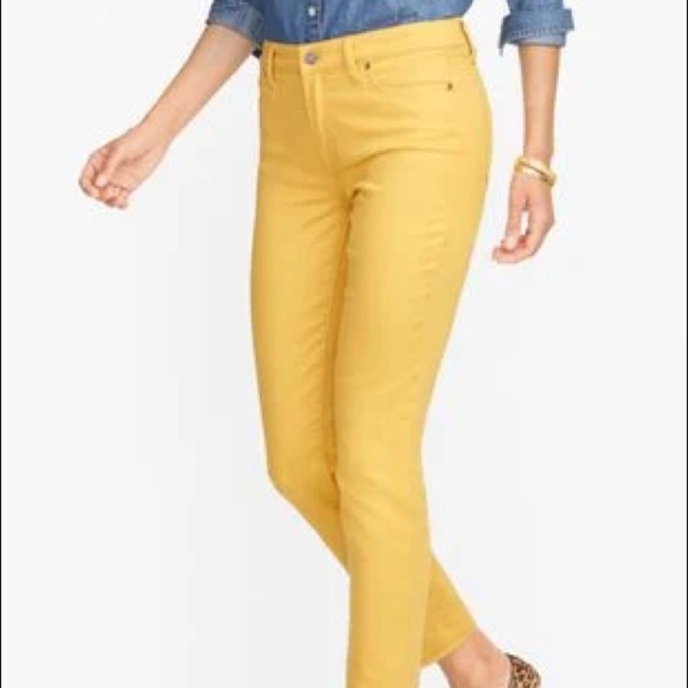 Talbots Mustard Cropped Jegging